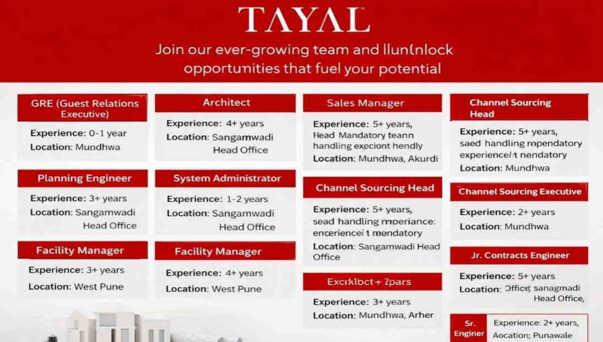 Tayal Corp Job Opportunity