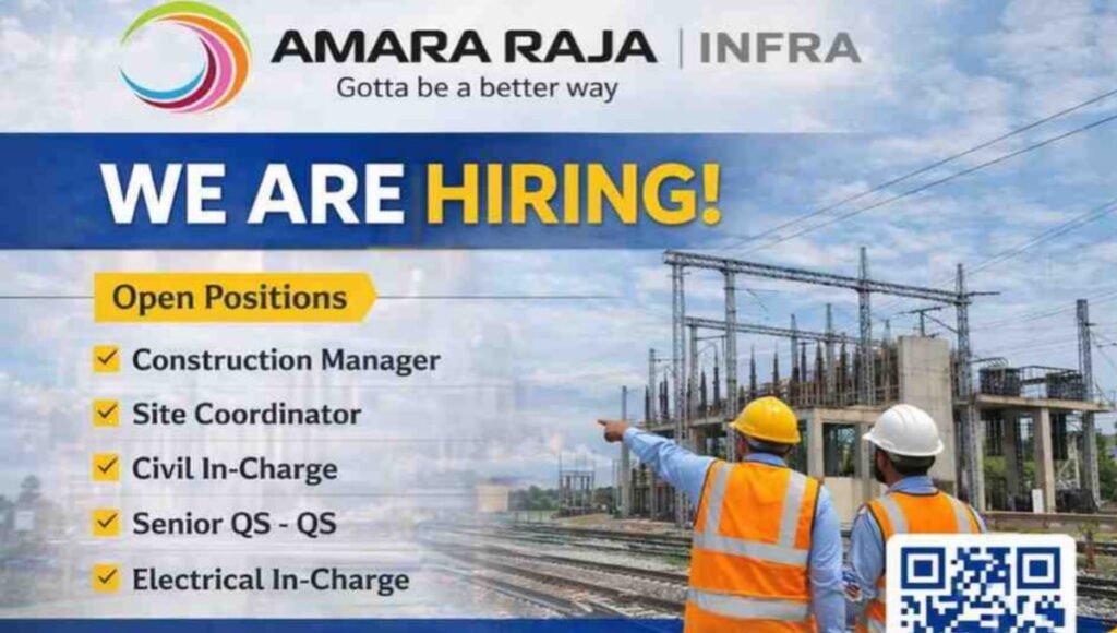 Amara Raja Infra Job Vacancy 2026