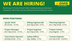 GMS Elegant Builders Job Vacancy 2026