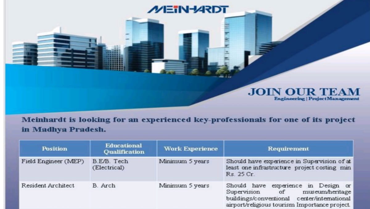 Meinhardt India Careers 2026