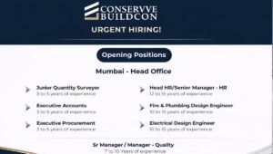 Conserve Buildcon Hiring 2026