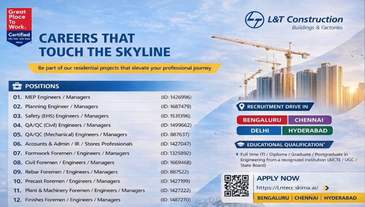 L&T Construction Hiring 2026