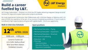 L&T Energy Walk-In Interview