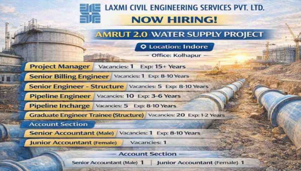 Laxmi Civil Engineering Services Vacancy