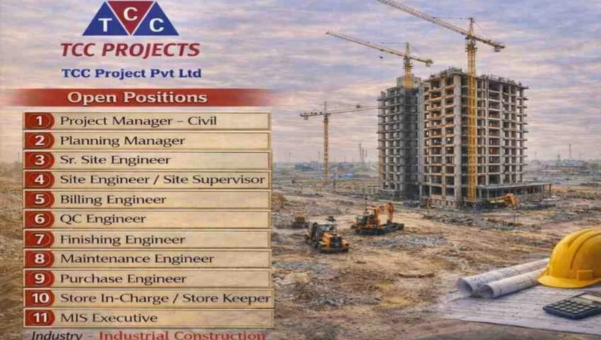 TCC Projects Pvt Ltd Hiring 2026