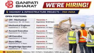 Ganpati Bharat Pvt Ltd Recruitment 2026