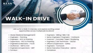 Kean Construction Walk-In Interview 2026