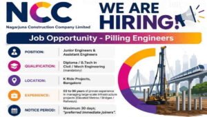 NCC Limited Recruitment 2026