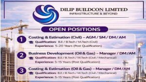 Dilip Buildcon Ltd is Hiring