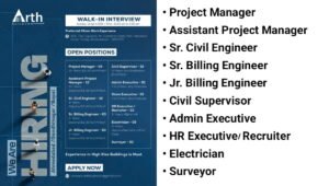 Arth Buildcon Walk-in Interview 2026