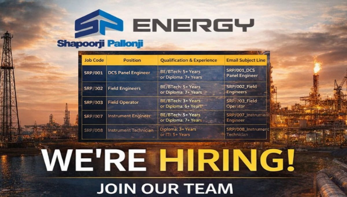 Shapoorji Pallonji Energy Job Vacancy