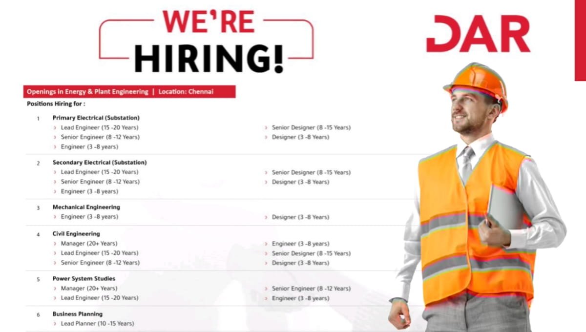 DAR India Hiring 2026
