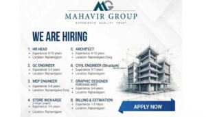 Mahavir Group Job Vacancy