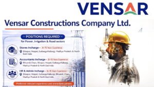 Vensar Constructions Company Ltd Careers