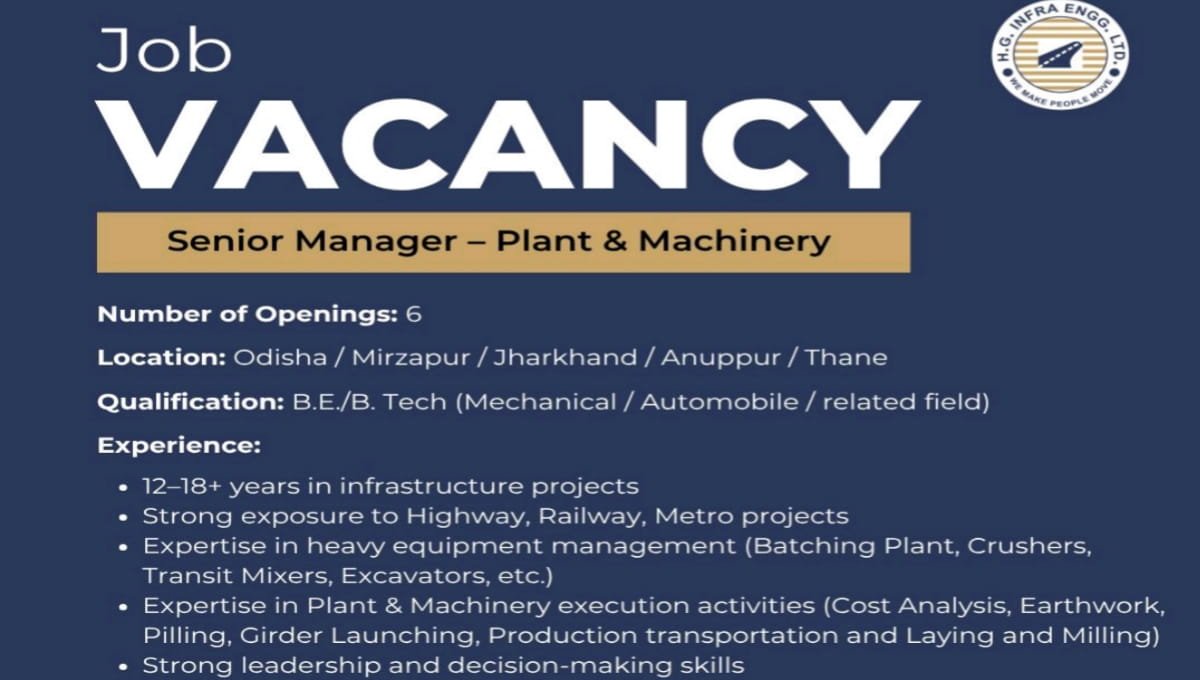 HG Infra Hiring 2026