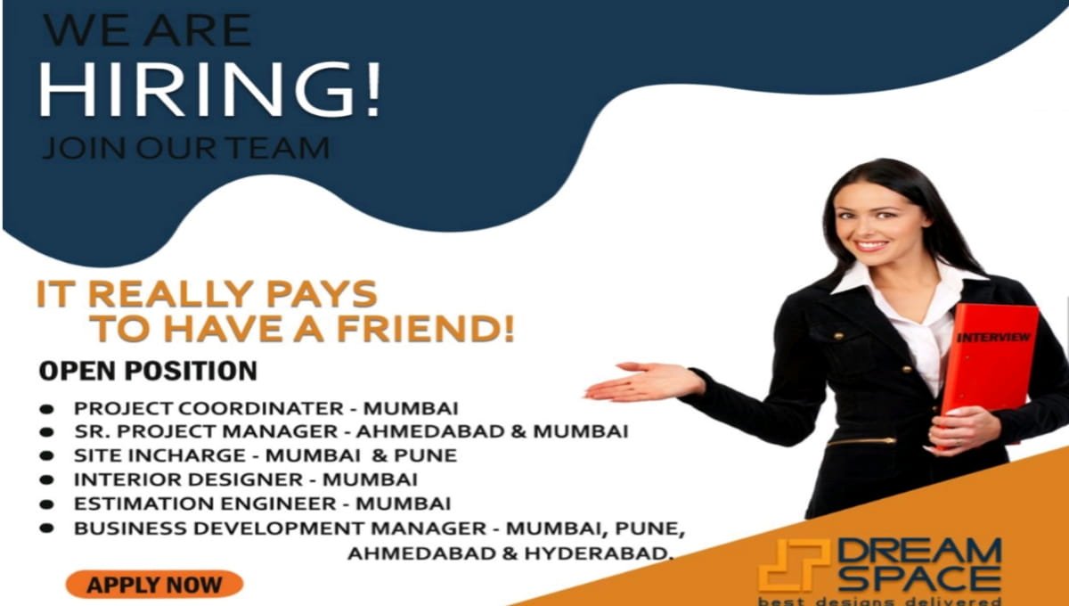 Dream Space India Recruitment 2026