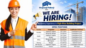 Shapoorji Pallonji Urgent Hiring 2026