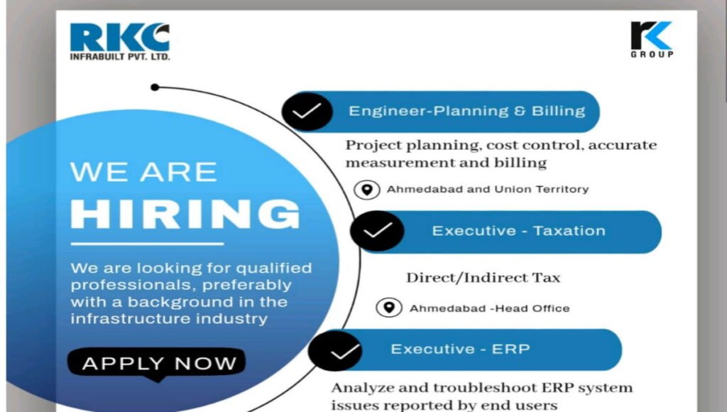 RKC Infrabuilt Pvt Ltd Hiring 2026