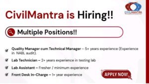 CivilMantra ConsAi Ltd Urgent Hiring