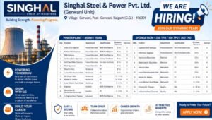 Singnal Steel & Power Pvt Ltd Hiring 2026