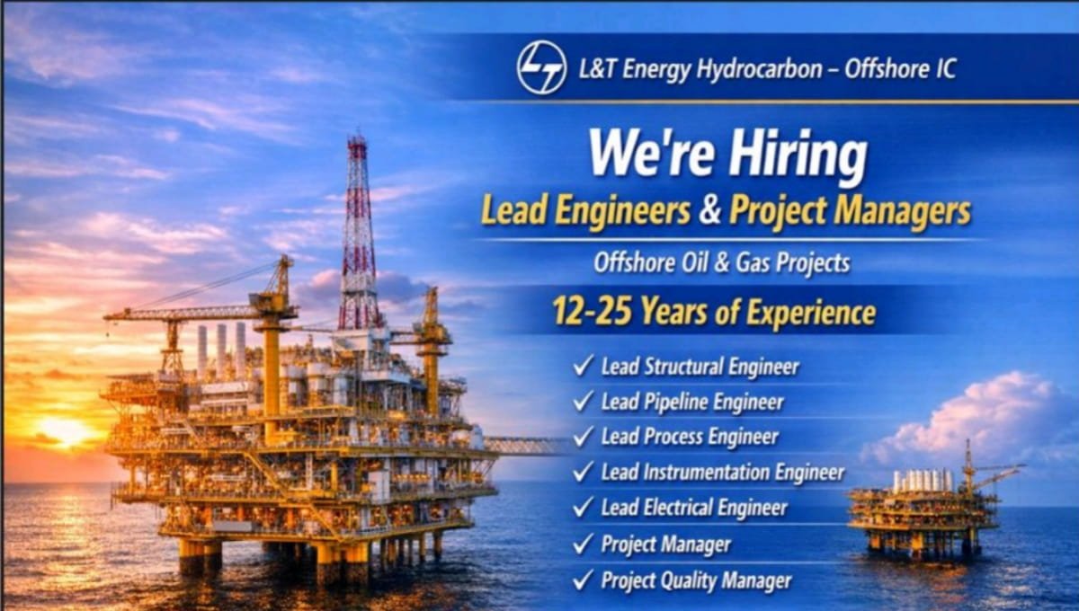 L&T Energy Hydrocarbon Offshore IC Hiring 2026