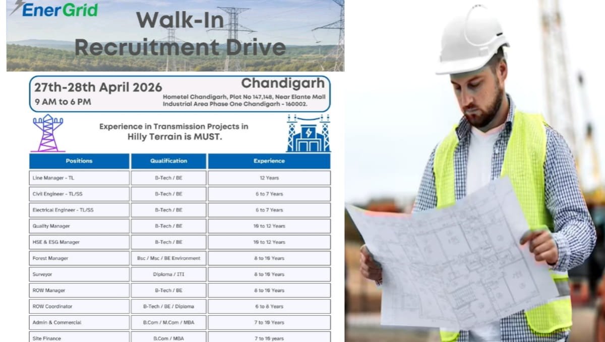 EnerGrid Walk-In Jobs