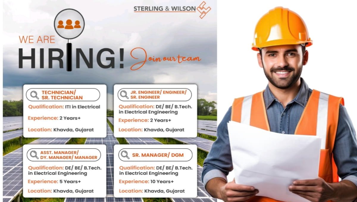 Sterling & Wilson Hiring 2026