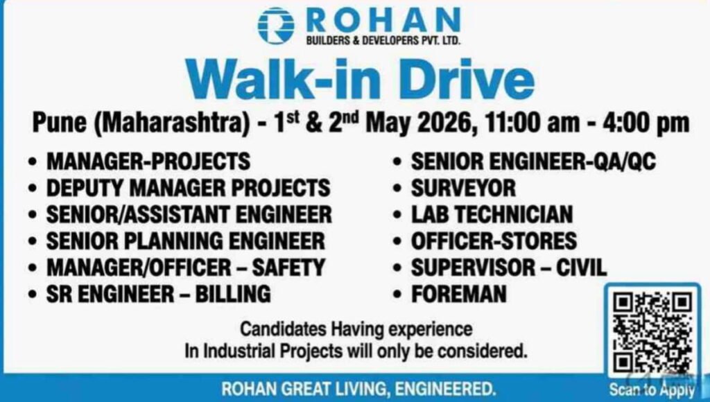 Rohan Builders Walk-In Drive Pune