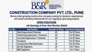 Bhate & Raje Construction Company Hiring 2026
