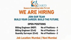 QUASCO Consulting India Pvt Ltd Hiring 2026