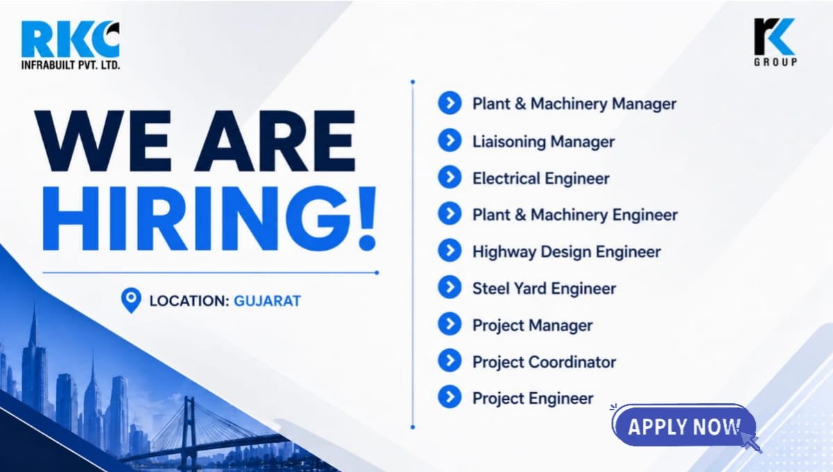 RKC Infrabuilt Urgent Hiring 2026
