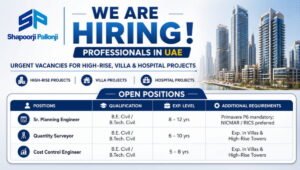 Shapoorji Pallonji Recruitment Urgent Vacancies