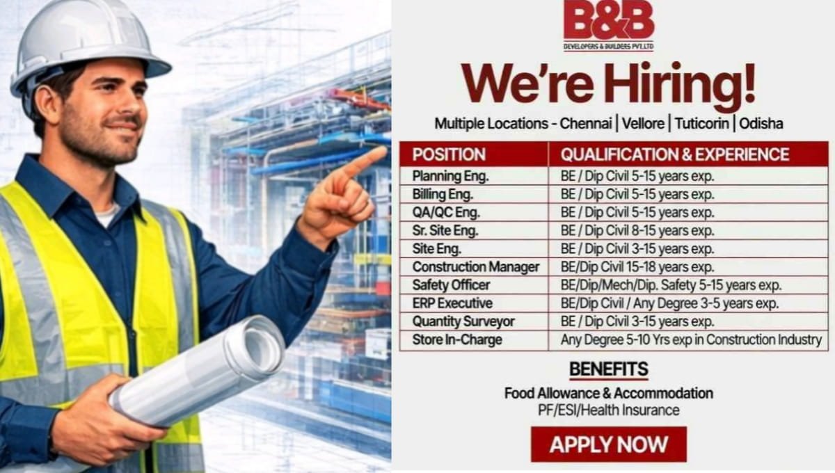 B&B Developers Hiring 2026