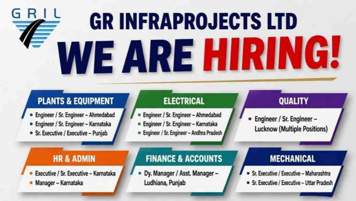 GR Infraprojects Ltd Hiring 2026