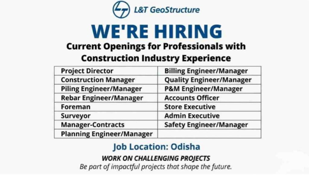 L&T GeoStructure Careers