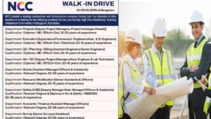 NCC Limited Walk-In Drive 2026