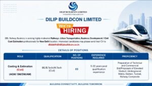 Dilip Buildcon Limited Hiring