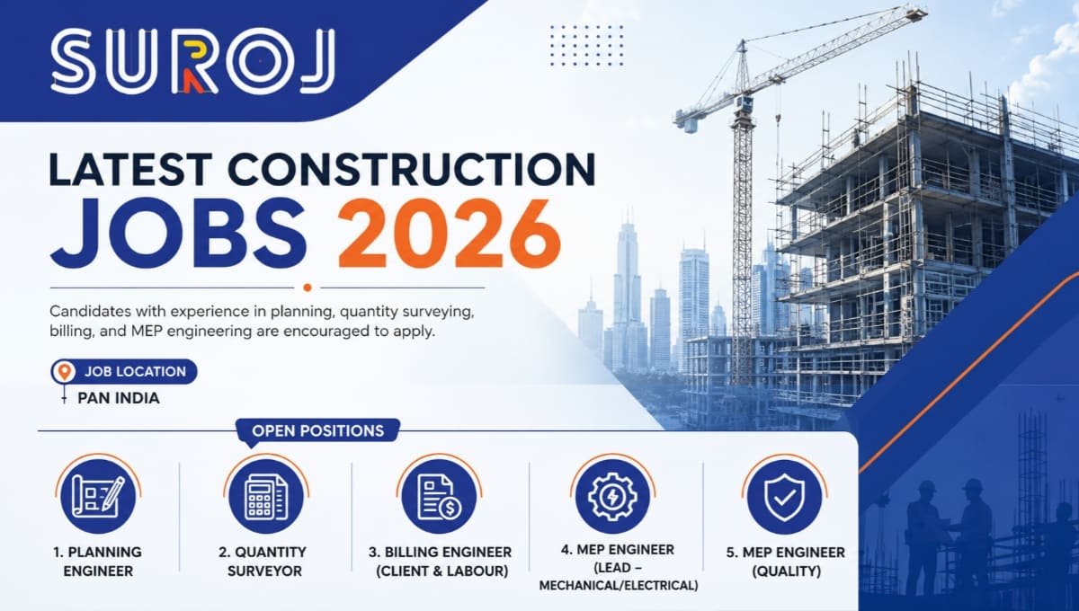 Latest Construction Jobs 2026