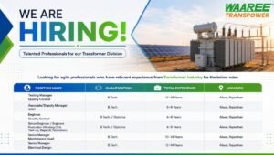 Waaree Transpower Recruitment 2026