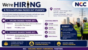 NCC Limited Hiring