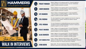 Hammers Construction Walk-In Interview 2026