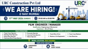 URC Construction Walk-In Interview 2026