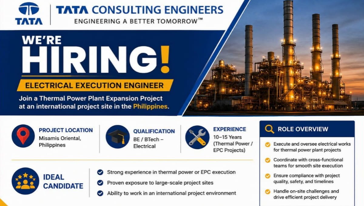 Tata Consulting Engineers Hiring 2026