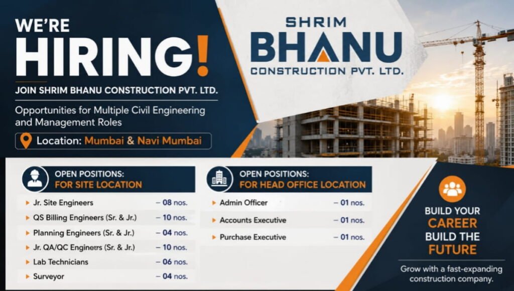 Shrim Bhanu Construction Hiring