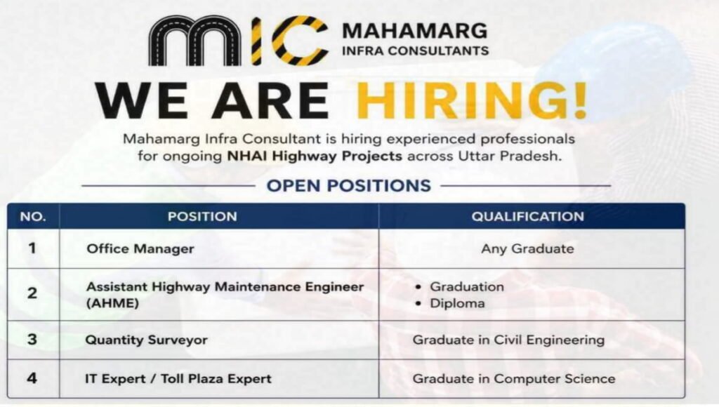 Mahamarg Infra Consultant Recruitment 2026