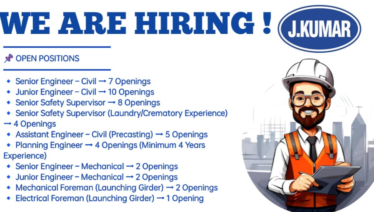 J. Kumar Infraprojects Ltd Vacancy 2026
