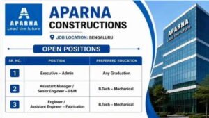 Aparna Constructions Hiring 2026