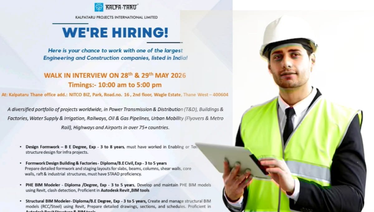 Kalpataru Projects International Hiring 2026