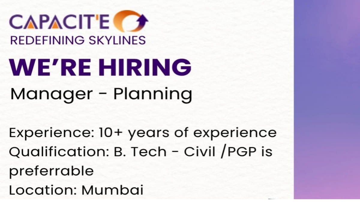 Capacite Latest Job Vacancy Civil Engineering Jobs 2026