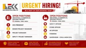 EKK Infrastructure Ltd Hiring 2026